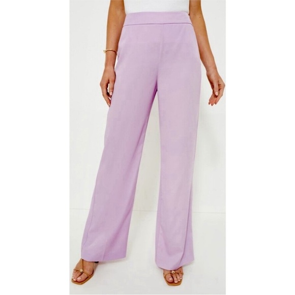 Tuckernuck Erin Wide Leg Pants Lilac Purple Size Zip Women's Size Small NWT - Picture 1 of 7